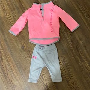 Under Armour baby girls fleece and leggings set